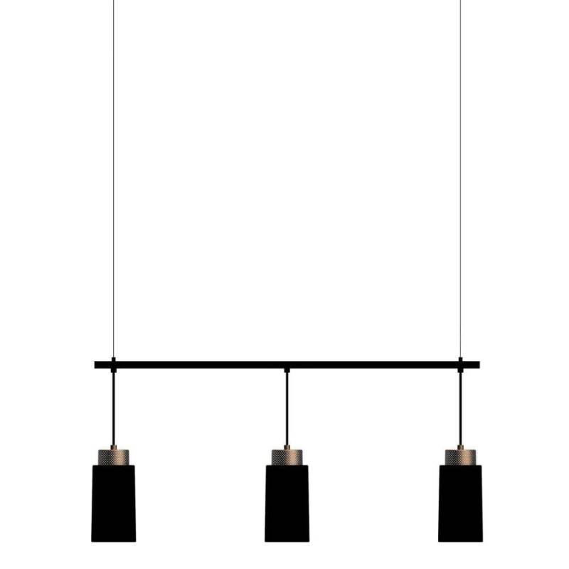 Herstal - Edge Trio Pendelleuchte Black von Herstal