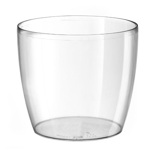 HERSTERA 10446022 Blumentopf Madeira, Transparent, 22 x 22 x 20 cm von TERAPLAST