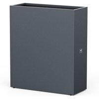 Metall Pflanzkübel, Blumenkasten, Hochbeet, schmal anthrazit 100 x 40 x 115 cm (l x b x h) - Herstera von Herstera