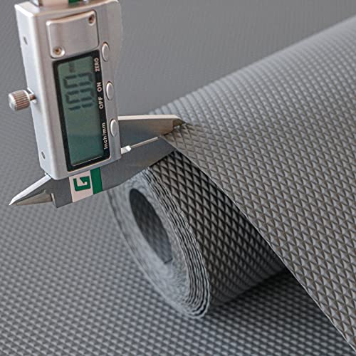 Hersvin Schubladenmatte 30cmx500cm Verdickt Schrankpapier Schubladeneinlage Eva Wasserfest Nicht Klebende Unterlage Teppich für Küchenschränke (Grau Grosser Diamant) von Hersvin