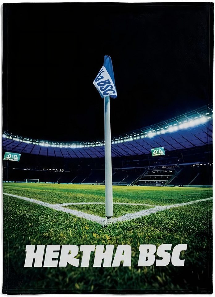 Wohndecke Fleecedecke Eckfahne, Hertha BSC Berlin von Hertha BSC Berlin