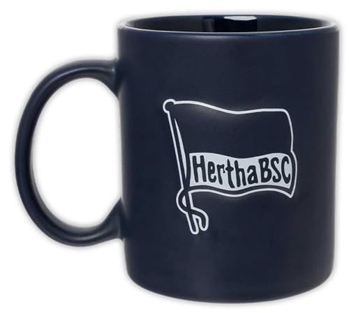 Hertha BSC Berlin Tasse Relief Logo Navy Kaffeetasse Becher HBSCB von Hertha BSC
