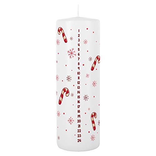 Herz & Heim® Adventskerze mit persönlichem Aufdruck - Advent Advent ein Lichtlein brennt von Herz & Heim