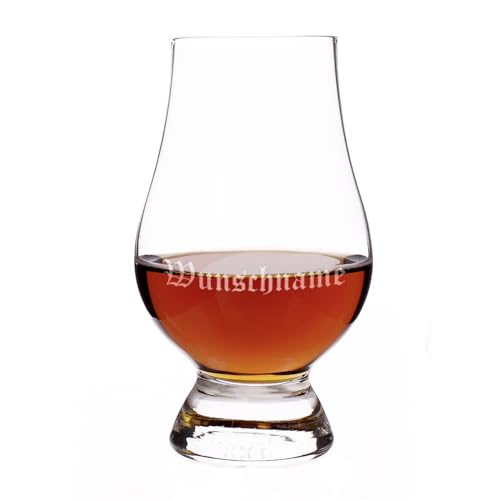 Herz & Heim® Edles Whiskeyglas mit gratis Gravur - Old English - von Herz & Heim