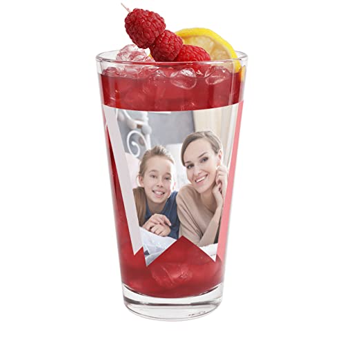 Herz & Heim® Foto Trinkglas mit Wunschtext - tolle persönliche Geschenkidee von Herz & Heim