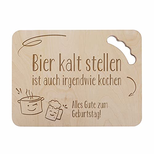 Herz & Heim® Männer-Geschenk Bierkastensitz Deckel mit persönlicher Gravur Bier kalt stellen von Herz & Heim