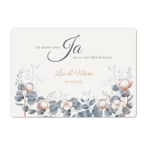 Herz & Heim® Personalisierbare XXL Kuscheldecke mit Motiv – Sherpa-Fleecedecke mit Wunschtext, Namen, Datum oder Foto – Geschenkidee für Hochzeit, Familie, Camping & mehr (Hochzeit) von Herz & Heim