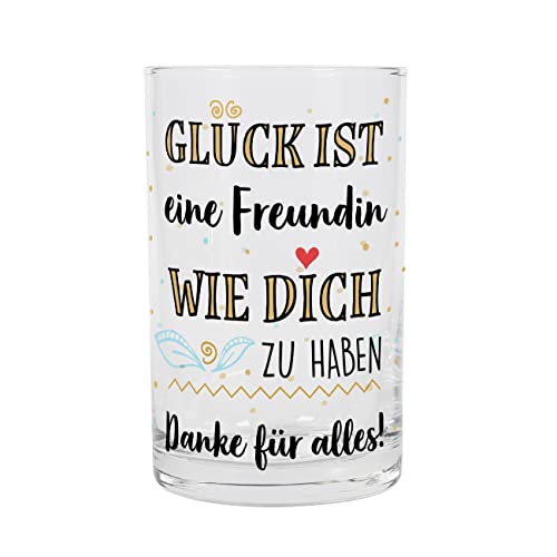 Herz & Heim® Teelichthalter als Danksagung für Familie oder Freunde, personalisiert Glück ist ... von Herz & Heim