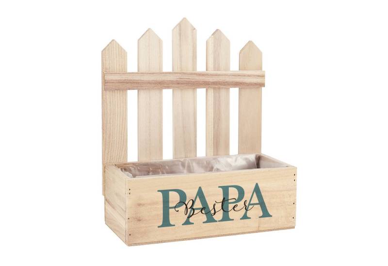 Herz & Heim Geschenkbox Pflanzkorb aus Holz mit Zaun und Motiv für die Besten von Herz & Heim
