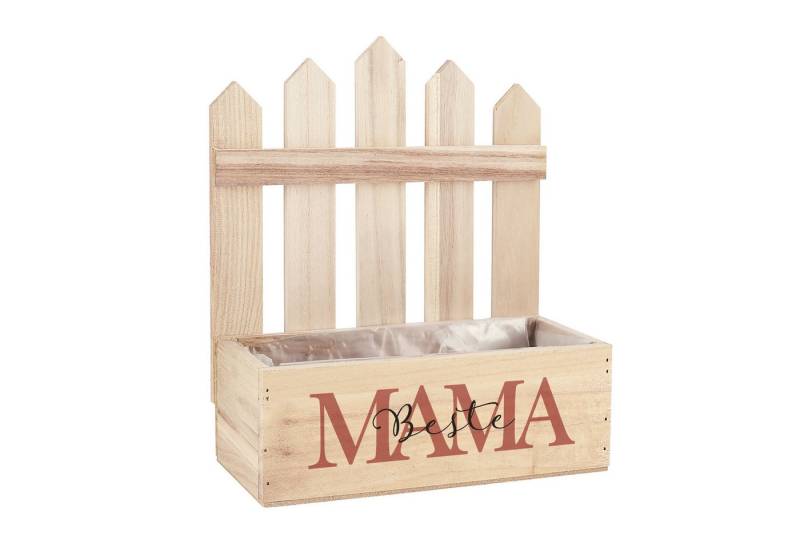 Herz & Heim Geschenkbox Pflanzkorb aus Holz mit Zaun und Motiv für die Besten von Herz & Heim