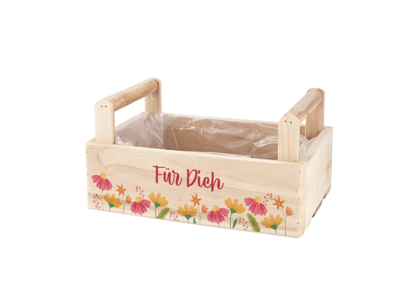 Herz & Heim Geschenkbox aus Holz zum selbst Befüllen mit Blumenmotiv und Aufschrift, mit Holzgriffen Herz & Heim Geschenkbox aus Holz zum selbst Befüllen mit Blumenmotiv und Aufschrift, mit Holzgriffen von Herz & Heim
