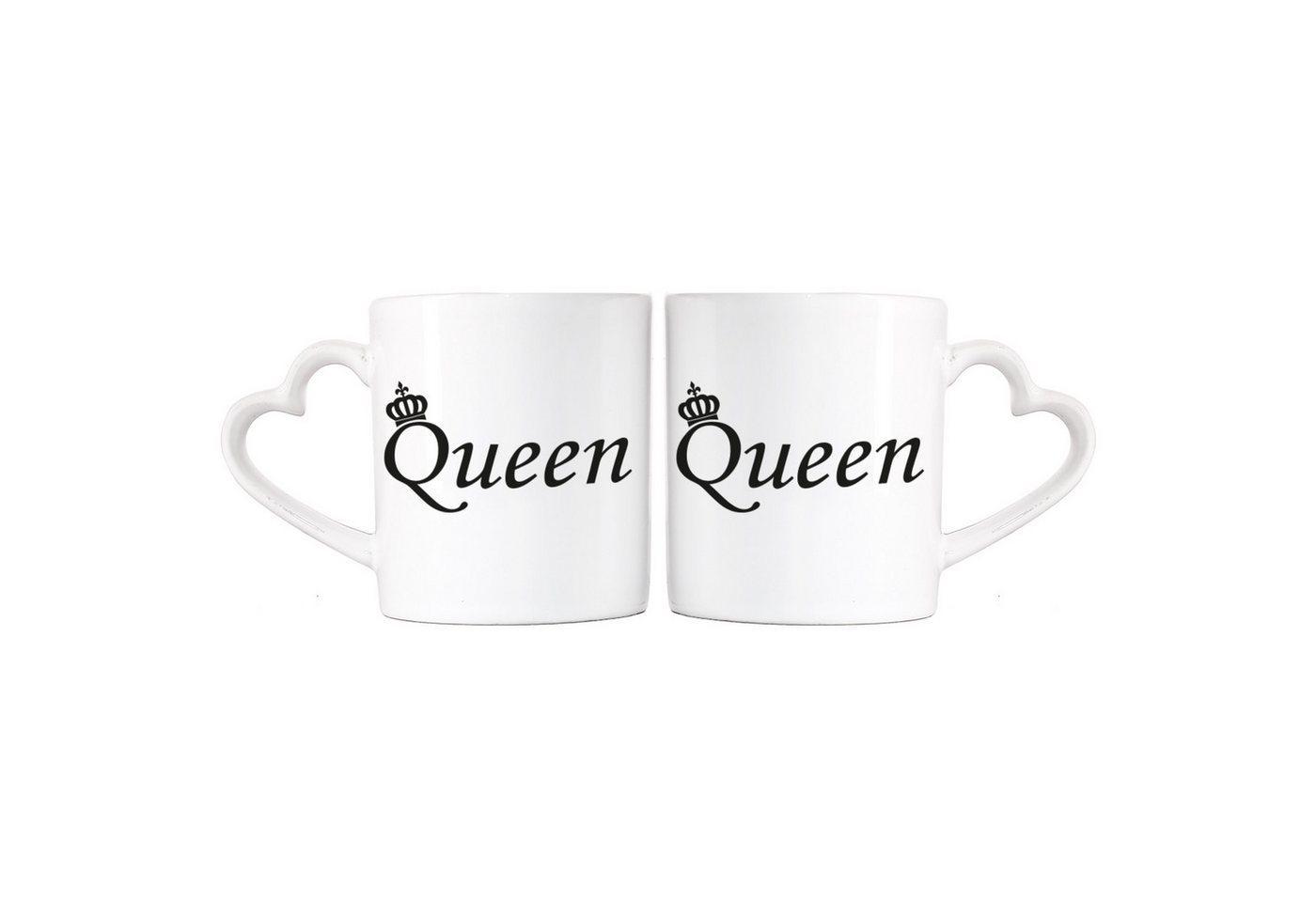 Herz & Heim Tasse 2er Set mit Henkel in Herzform und Motiven für Paare Herz & Heim Tasse 2er Set mit Henkel in Herzform und Motiven für Paare von Herz & Heim
