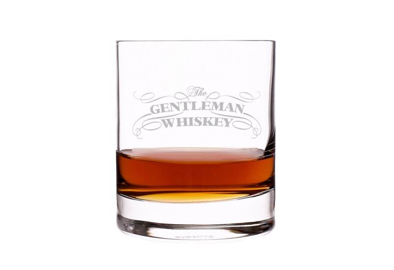 Herz & Heim Whiskyglas mit edler Gravur "Gentleman" - Trinkglas für Whiskey, Glas von Herz & Heim
