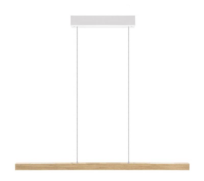 HerzBlut LED-Hängeleuchte Hermann mit Rollizug, Alu LED-Leiste Acryl satiniert von HerzBlut