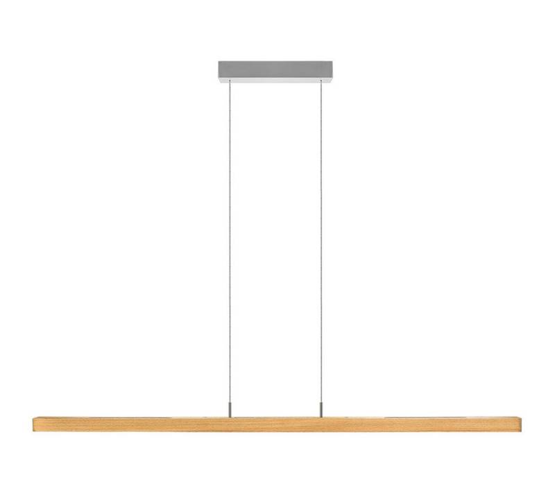 HerzBlut LED-Hängeleuchte Leonora LED mit Rollizug Ober- und Unterlicht Buche, Alu LED-Leiste Acryl satiniert von HerzBlut