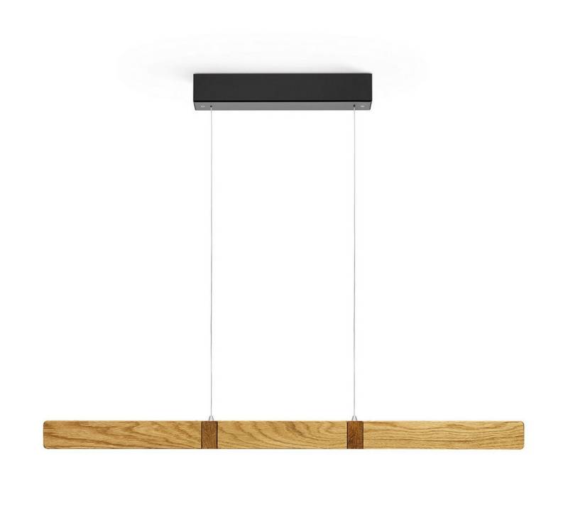 HerzBlut LED-Hängeleuchte Marley, Alu LED-Leiste Acryl satiniert von HerzBlut