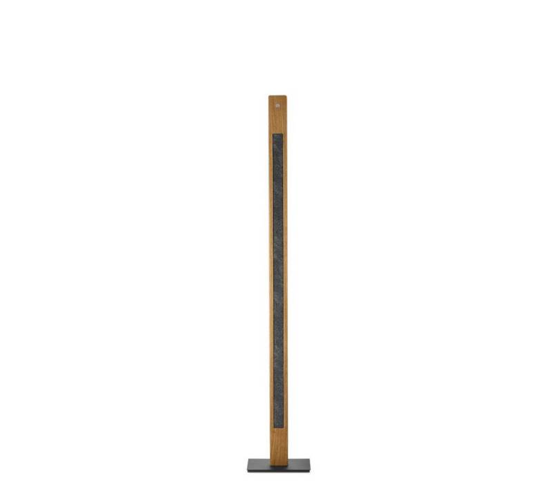 HerzBlut LED Stehlampe Karl G mit Applikation in Granitoptik, Alu LED-Leiste Acryl, satiniert von HerzBlut