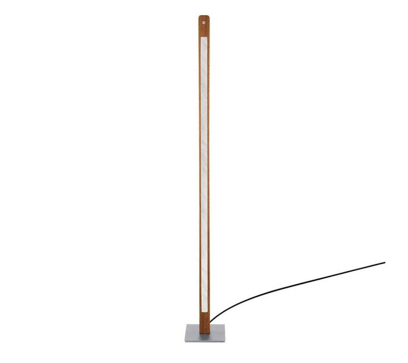 HerzBlut LED Stehlampe Karl M LED mit Marmorapplikation, Alu LED-Leiste Acryl, satiniert von HerzBlut