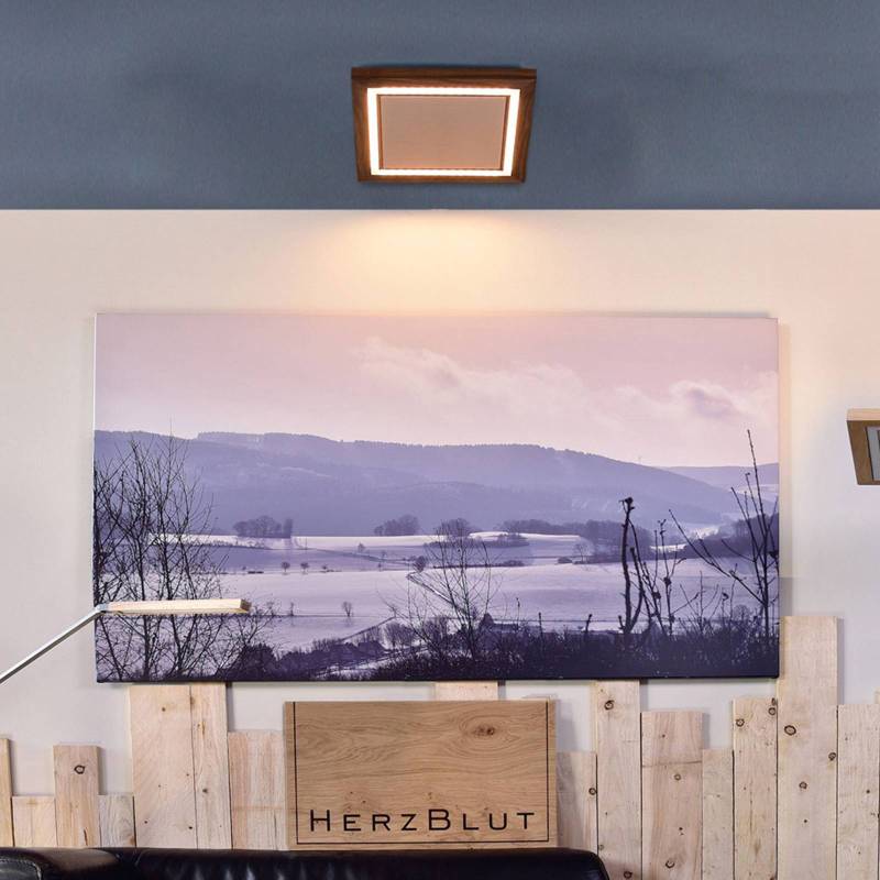 HerzBlut Otto O Deckenlampe Quadrat Nussbaum HerzBlut Otto O Deckenlampe Quadrat Nussbaum von HerzBlut