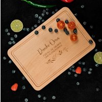 Servierbrett Personalisiert Oma | Schneidebrett Aus Holz - Küchenbrett Mit Gravur Personalisiert Als Geschenkidee Für Onkel Tante, Holzbrett von HerzJoy