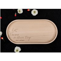 Serviertablett Personalisiert Kleinen Dinge | Holz Tablett Als Geschenk Für Mama, Freundin, Holzdekoration, Dekotablett Individuell Graviert Serviertablett Personalisiert Kleinen Dinge | Holz Tablett Als Geschenk Für Mama, Freundin, Holzdekoration, Dekotablett Individuell Graviert von HerzJoy