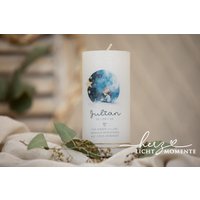 Sternenkindkerze "Himmel" Personalisiert Trauergeschenk Sternchen Sternenkind Verlust Baby Kind Erinnerungskerze Trauerkerze Fehlgeburt von HerzLichtMomente