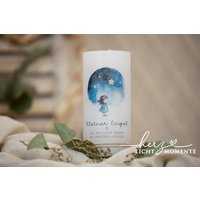 Sternenkindkerze "Stern" Personalisiert Sternchen Sternenkind Erinnerung Baby Kind Erinnerungskerze Trauerkerze Trauergeschenk Verlust von HerzLichtMomente