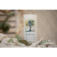 Sternenkindkerze "Wunderbaum" Personalisiert Sternchen Sternenkind Trauerbewältigung Erinnerungskerze Trauerkerze Trauergeschenk Fehlgeburt von HerzLichtMomente