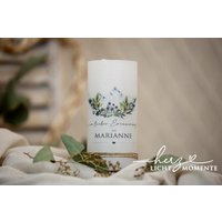 Trauerkerze "Beeren" Modern Led Individuell Personalisiert Mit Wunschtext Erinnerungskerze Rustikkerze Led-Kerze Leibevollese Trauergeschenk von HerzLichtMomente