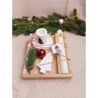 Weihnachtsgeschenk Freundin, Weihnachten Geschenkset Mit Kerze, Wichtelgeschenk Arbeitskollegin, Kleinigkeit Weihnachten, Nikolaus Geschenk von HerzallerliebstByS