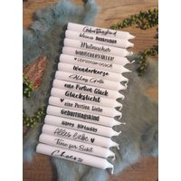 Kerze Mit Motiv Geschenk Geburtstag Danke Liebe Glück Cheers Freundin Happy Birthday Hebamme Mama Wunsch Mut Kind Wunder Sekt Beste Freunde von Herzallerliiiebst