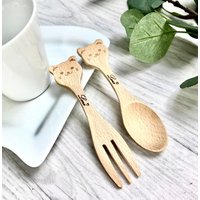 Besteck Set Holz Baby, Gabel, Löffel, Wählbar Mit Gravur, Personalisiert, Geschenk Geburt Taufe Besteck Set Holz Baby, Gabel, Löffel, Wählbar Mit Gravur, Personalisiert, Geschenk Geburt Taufe von HerzarbeitDE