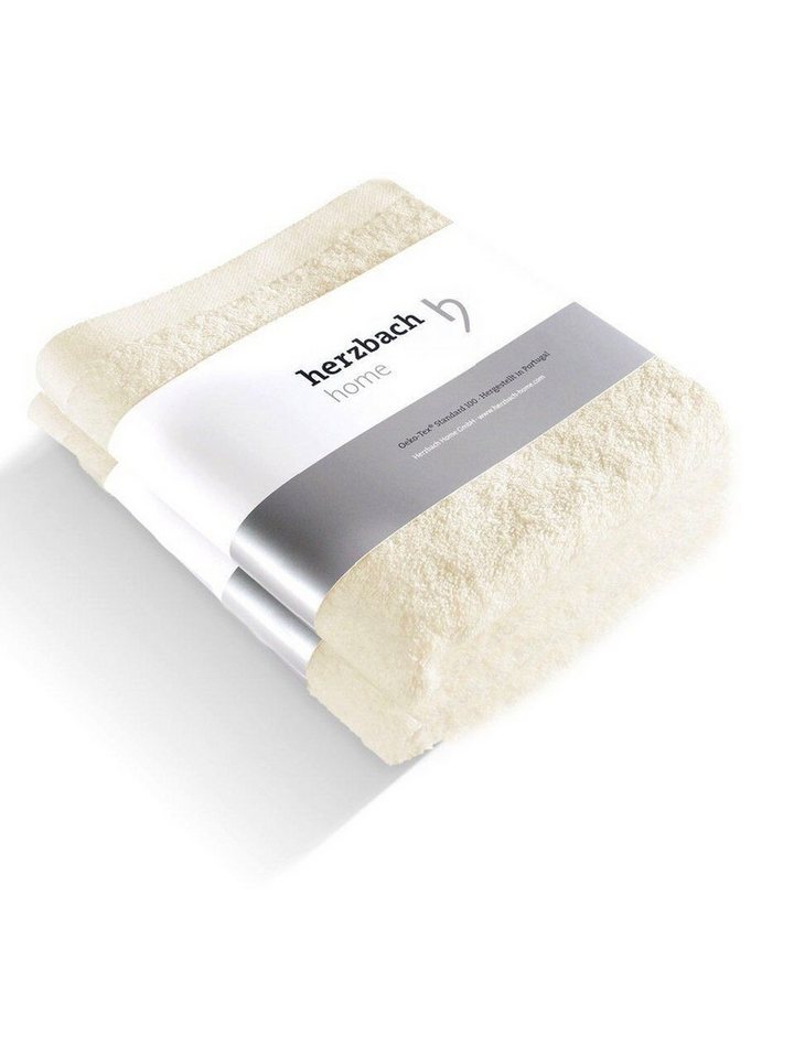 Herzbach Home Handtuch Set Pura, (2-St), 2er SET von Herzbach Home