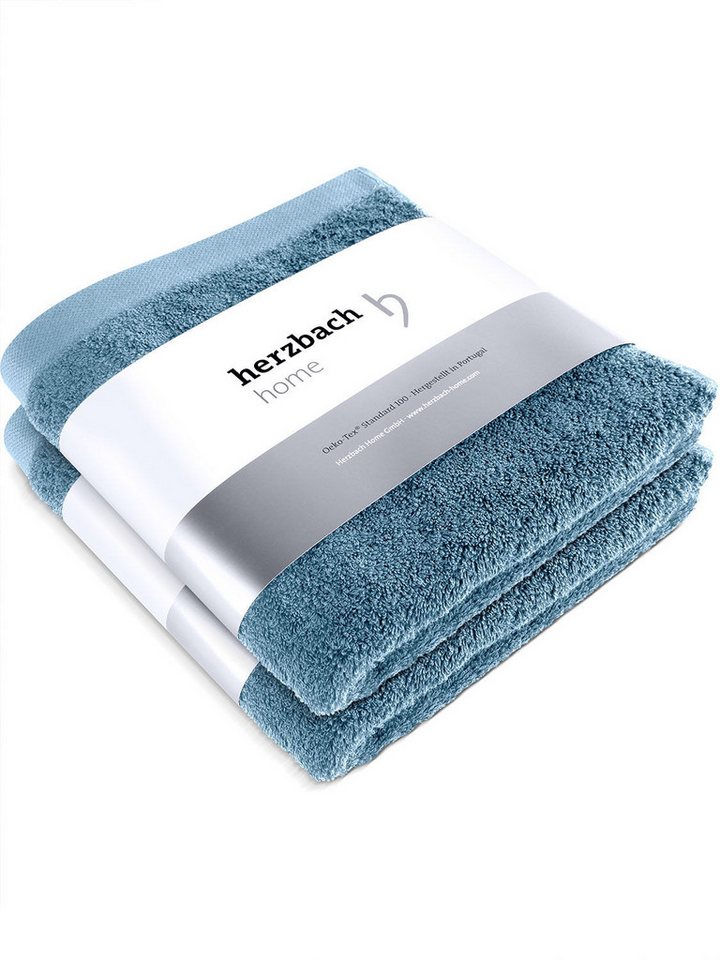 Herzbach Home Handtuch Set Pura, (2-St), 2er SET von Herzbach Home