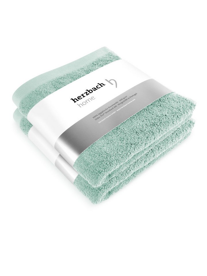 Herzbach Home Handtuch Set Pura, (2-St), 2er SET von Herzbach Home