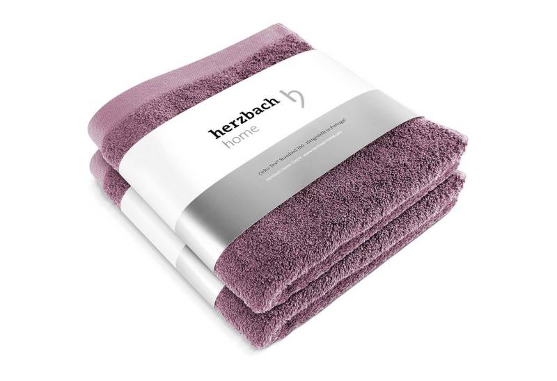 Herzbach Home Handtuch Set Pura, (2-St), 2er SET von Herzbach Home