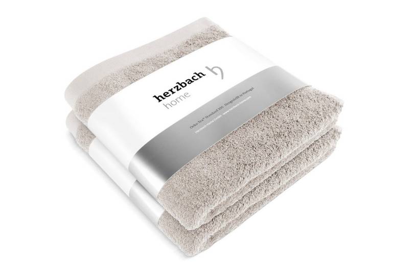 Herzbach Home Handtuch Set Pura, (2-St), 2er SET von Herzbach Home