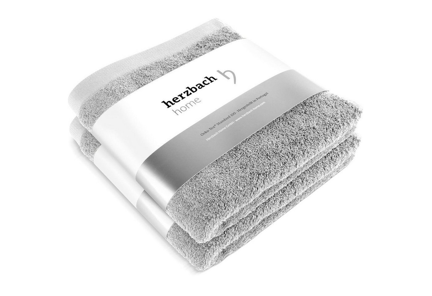 Herzbach Home Handtuch Set Pura, (2-St), 2er SET von Herzbach Home
