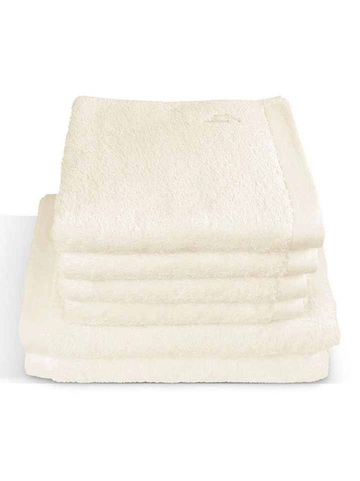 Herzbach Home Handtuch Set Pura, (6-St), SET 2x Duschtücher und 4x Handtücher von Herzbach Home