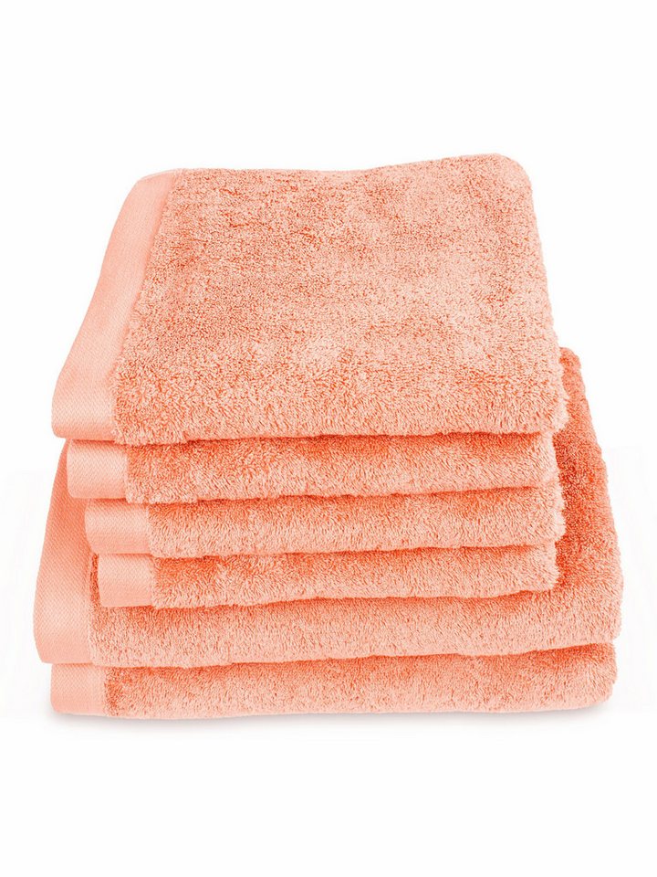 Herzbach Home Handtuch Set Pura, (6-St), SET 2x Duschtücher und 4x Handtücher von Herzbach Home