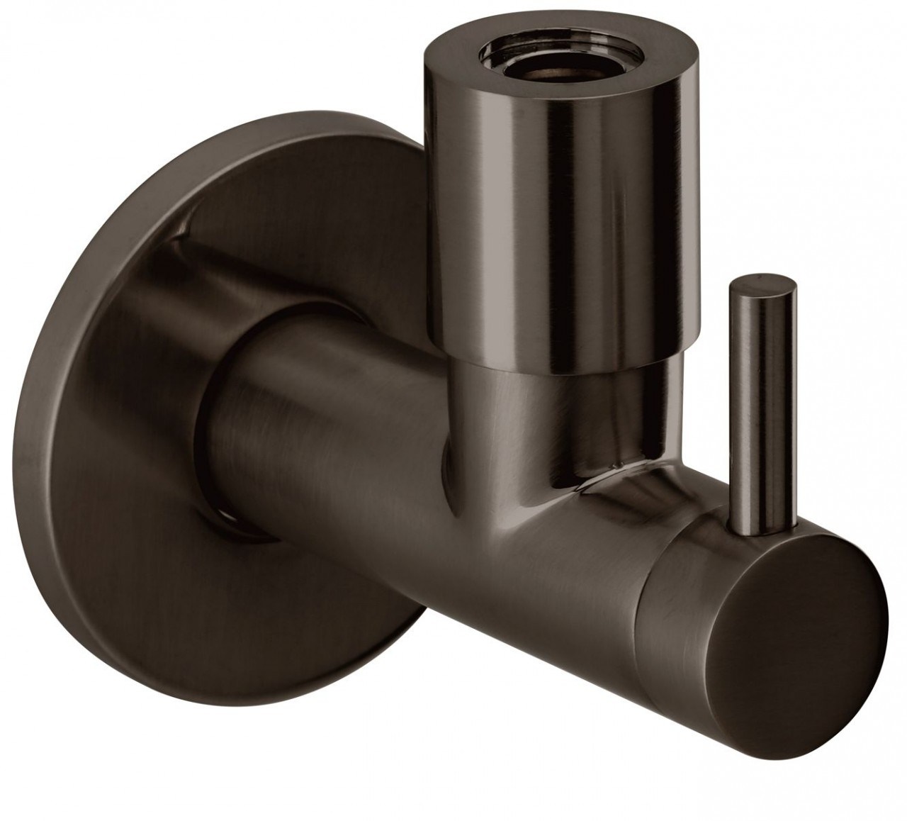 Herzbach Design iX Eckventil 1/2" Edelstahl Black, 21.954780.1.40 21.954780.1.40 von Herzbach