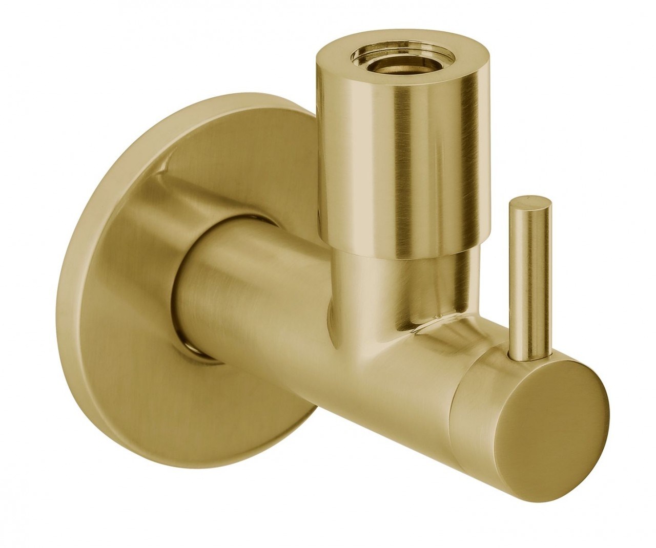 Herzbach Design iX Eckventil 1/2" Edelstahl Brass, 21.954780.1.41 21.954780.1.41 von Herzbach