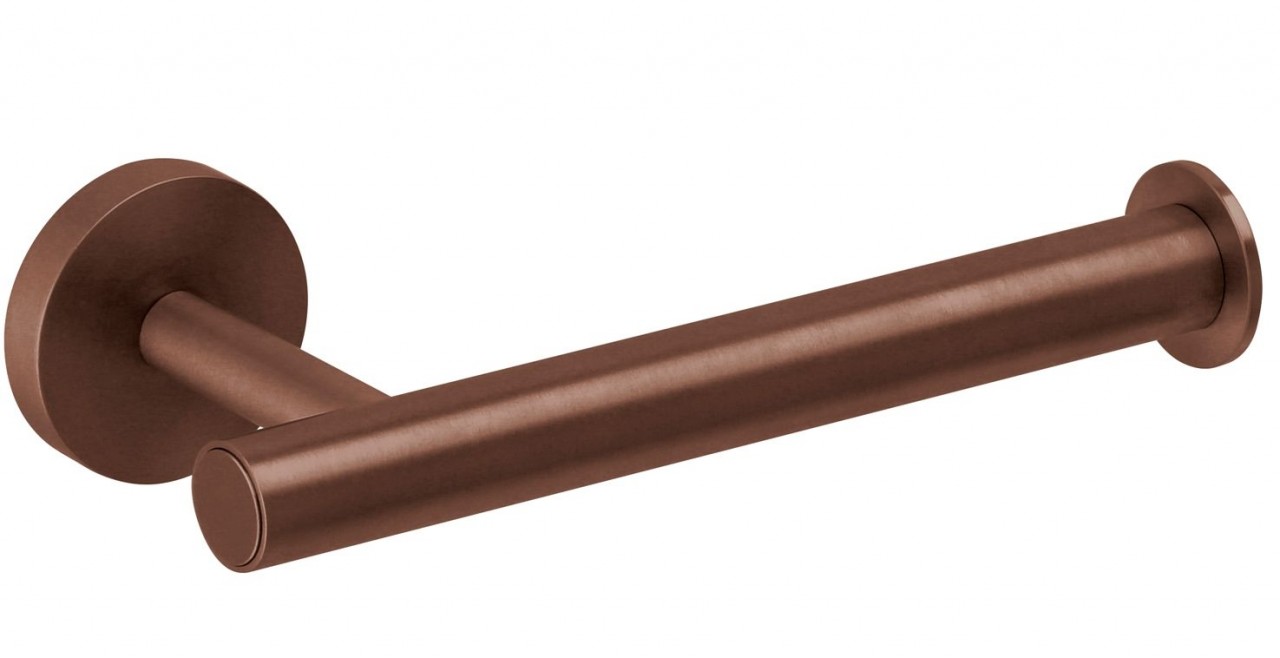 Herzbach Design iX Papierrollenhalter ohne Deckel Edelstahl Copper, 21.814000.1.39 21.814000.1.39 von Herzbach