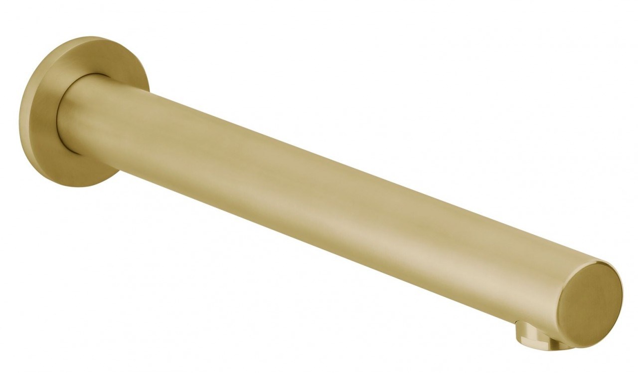 Herzbach Design iX Wandauslauf 240mm Edelstahl Brass, 21.142000.2.41 21.142000.2.41 von Herzbach
