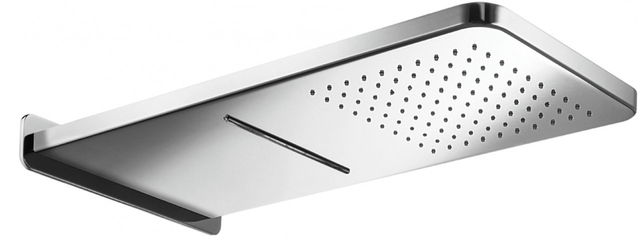 Herzbach Herzbach Living Spa Regenbrause Wand Regen/Schwall 270mm x 593mm poliert, 11.664000.1.01 11.664000.1.01 von Herzbach