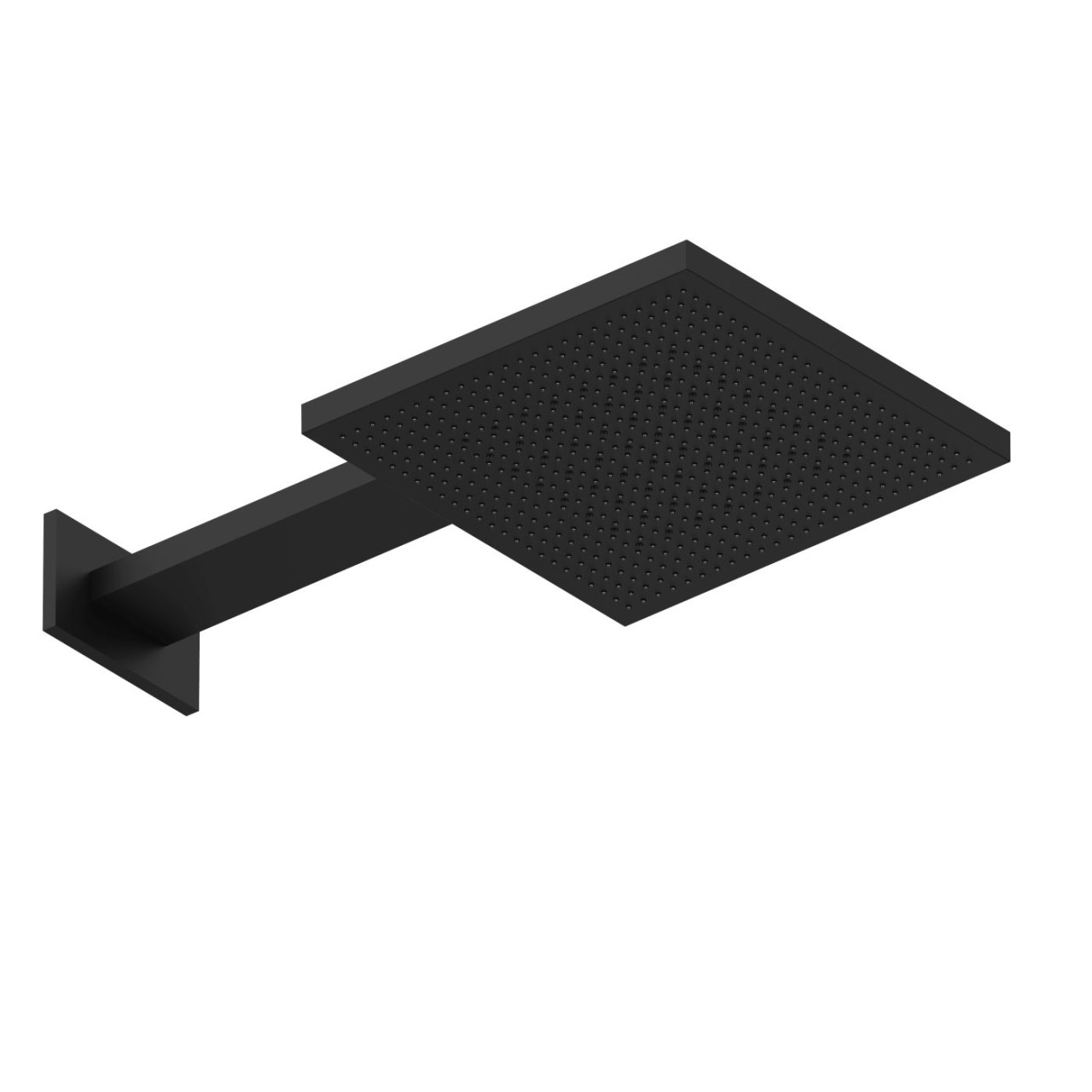 Herzbach LIVING SPA Wand-Regenbrause TWIN FLOW 300x300mm Schwarz matt, 11.044277.1.12 11.044277.1.12 von Herzbach