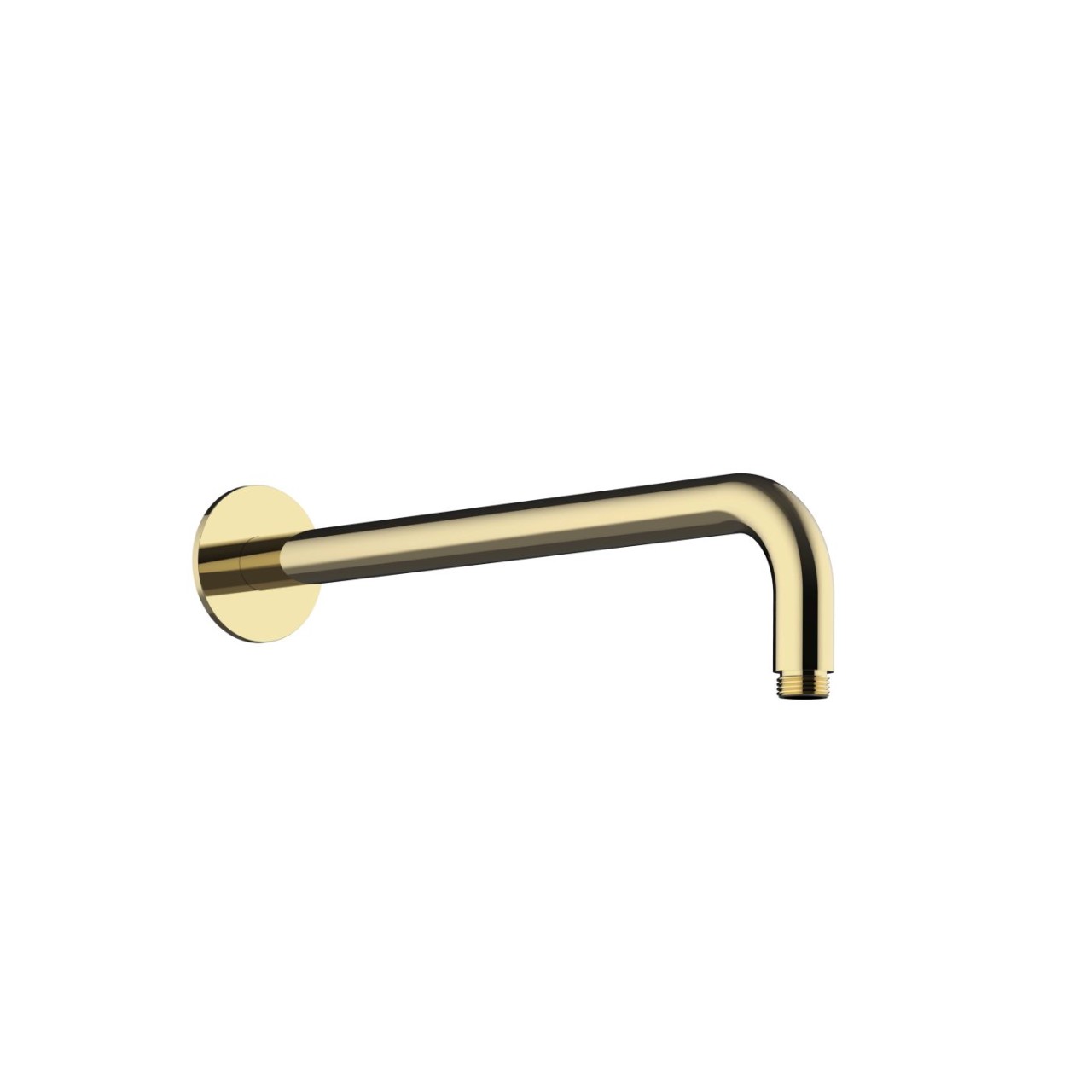 Herzbach LIVING SPA Wandarm 350mm 70 rund gewinkelt PVD Gold, 30.960350.1.03 30.960350.1.03 von Herzbach