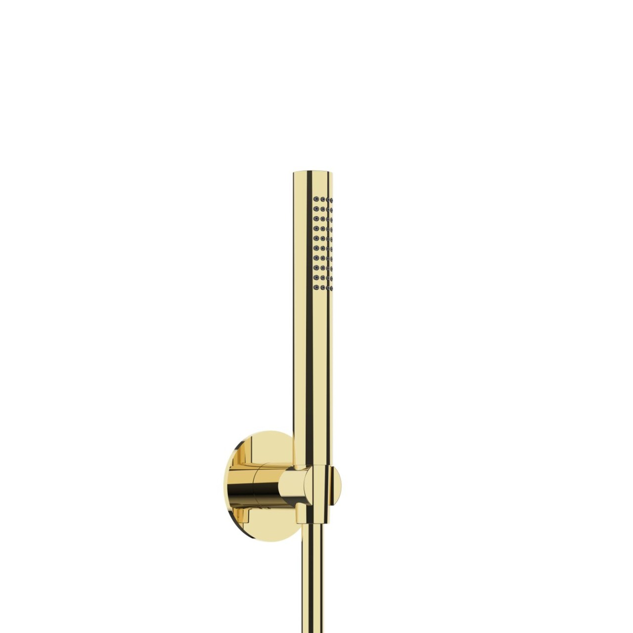 Herzbach LIVING SPA Wannenset Halter 70 rund Stabhandbrause 1500mm PVD Gold, 30.914000.1.03 30.914000.1.03 von Herzbach