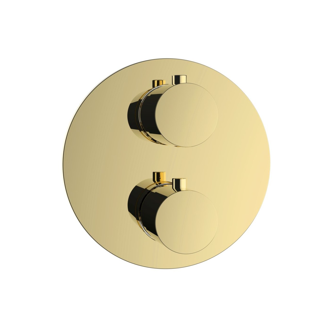 Herzbach LIVING Thermostat-Farbset 3 Verbraucher rund rund PVD Gold, 30.503055.1.03 30.503055.1.03 von Herzbach