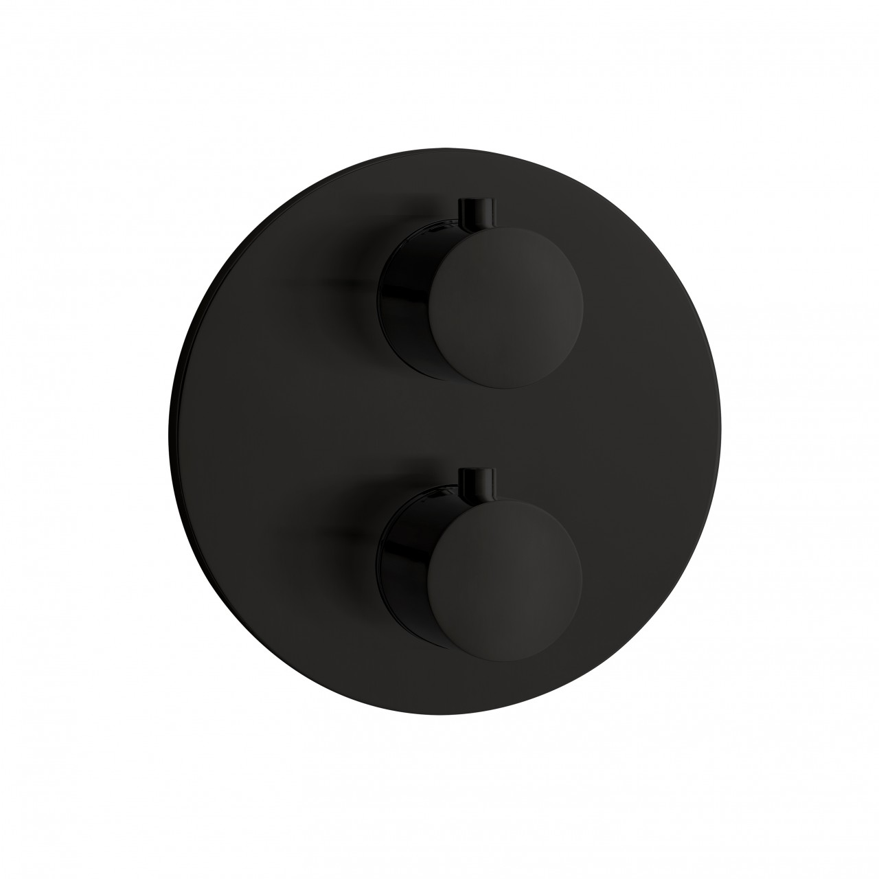 Herzbach deep black Thermostatarmatur Unterputz 1 plus rund rund sz, Schwarz matt, 23.500550.1.12 23.500550.1.12 von Herzbach